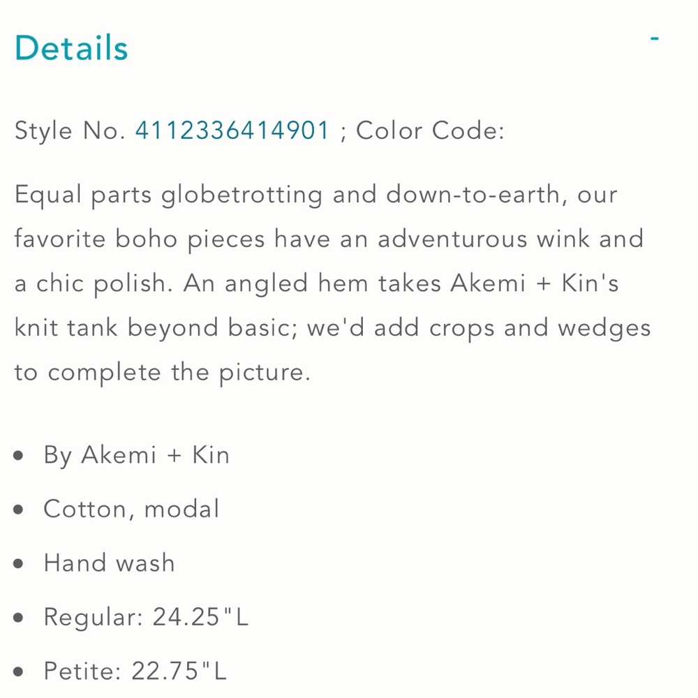 Anthropologie • Akemi + Kin Galapa Cotton Model Split Tank - Picture 7 of 7